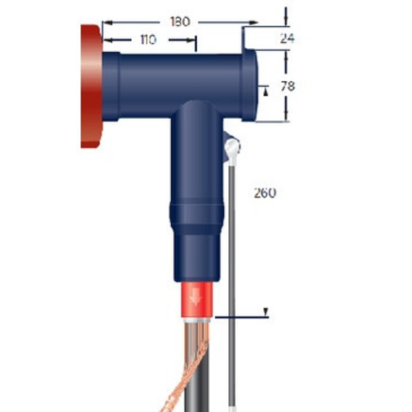 CONECTOR TIPO T 24 KV BUJE TIPO C NORMA IEC - 800 A RSTI-5855 350 - 500 KCMIL, REF: RSTI-5855, MARCA: TE - Imagen 2